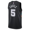 NBA Mænd Trøje San Antonio Spurs Stephon Castle 2025-26 Nike City Edition Sort Swingman